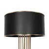 GLOBOSTAR® NOVA 201-0041 Μοντέρνο Επιδαπέδιο Φωτιστικό με Ντουί 1 x E27 AC 220-240V IP20 - Χρυσό & Μαύρο - Μ36 x Π36 x Υ148cm