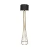 GLOBOSTAR® NOVA 201-0042 Μοντέρνο Επιδαπέδιο Φωτιστικό με Ντουί 1 x E27 AC 220-240V IP20 - Χρυσό & Μαύρο - Μ32 x Π32 x Υ152cm