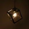 GLOBOSTAR® DISE 201-0049 Μοντέρνο Κρεμαστό Φωτιστικό Οροφής με Ντουί 1 x E27 AC 220-240V IP20 - Μαύρο - Μ28 x Π28 x Υ29cm