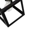 GLOBOSTAR® DISE 201-0049 Μοντέρνο Κρεμαστό Φωτιστικό Οροφής με Ντουί 1 x E27 AC 220-240V IP20 - Μαύρο - Μ28 x Π28 x Υ29cm