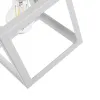 GLOBOSTAR® DISE 201-0052 Μοντέρνο Κρεμαστό Φωτιστικό Οροφής με Ντουί 1 x E27 AC 220-240V IP20 - Λευκό - Μ28 x Π28 x Υ31cm