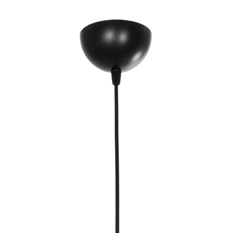 GLOBOSTAR® ZENITH 201-0093 Vintage Κρεμαστό Φωτιστικό Οροφής με Ντουί 1 x E27 AC 220-240V IP20 - Μαύρο & Μελί - Μ18 x Π15 x Υ38cm