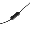 GLOBOSTAR® ZENITH 201-0094 Vintage Επιτραπέζιο Φωτιστικό Πορτατίφ με Ντουί 1 x E27 AC 220-240V IP20 - Μαύρο & Μελί - Μ15 x Π15 x Υ40cm