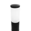 GloboStar® GARDENIO 203-0250 Μοντέρνο Επιδαπέδιο Φωτιστικό Κολωνάκι Κήπου Μονόφωτο 1 x E27 IP44 Μαύρο Πλαστικό - Μ15 x Π15 x Υ85cm