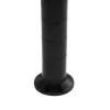 GloboStar® GARDENIO 203-0251 Μοντέρνο Επιδαπέδιο Φωτιστικό Κολωνάκι Κήπου Μονόφωτο 1 x E27 IP44 Μαύρο Πλαστικό - Μ15 x Π15 x Υ56cm