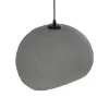 GLOBOSTAR® STONE 204-0122 Μοντέρνο Κρεμαστό Φωτιστικό Οροφής με Ντουί 1 x E27 AC 220-240V IP20 - Γκρι - Μ35 x Π31 x Υ26cm