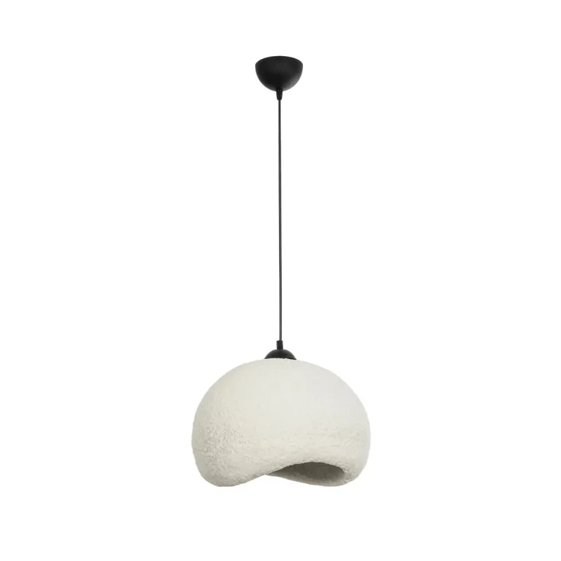GLOBOSTAR® STONE 204-0124 Μοντέρνο Κρεμαστό Φωτιστικό Οροφής με Ντουί 1 x E27 AC 220-240V IP20 - Γκρι - Μ35 x Π31 x Υ26cm