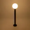 GLOBOSTAR® AGROS 61596 Φωτιστικό Κολωνάκι Κήπου με Ντουί 1 x E27 AC 220-240V Αδιάβροχο IP65 - Λευκό & Μαύρο - Μ20 x Π20 x Υ100cm