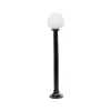 GLOBOSTAR® AGROS 61596 Φωτιστικό Κολωνάκι Κήπου με Ντουί 1 x E27 AC 220-240V Αδιάβροχο IP65 - Λευκό & Μαύρο - Μ20 x Π20 x Υ100cm