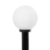 GLOBOSTAR® AGROS 61596 Φωτιστικό Κολωνάκι Κήπου με Ντουί 1 x E27 AC 220-240V Αδιάβροχο IP65 - Λευκό & Μαύρο - Μ20 x Π20 x Υ100cm