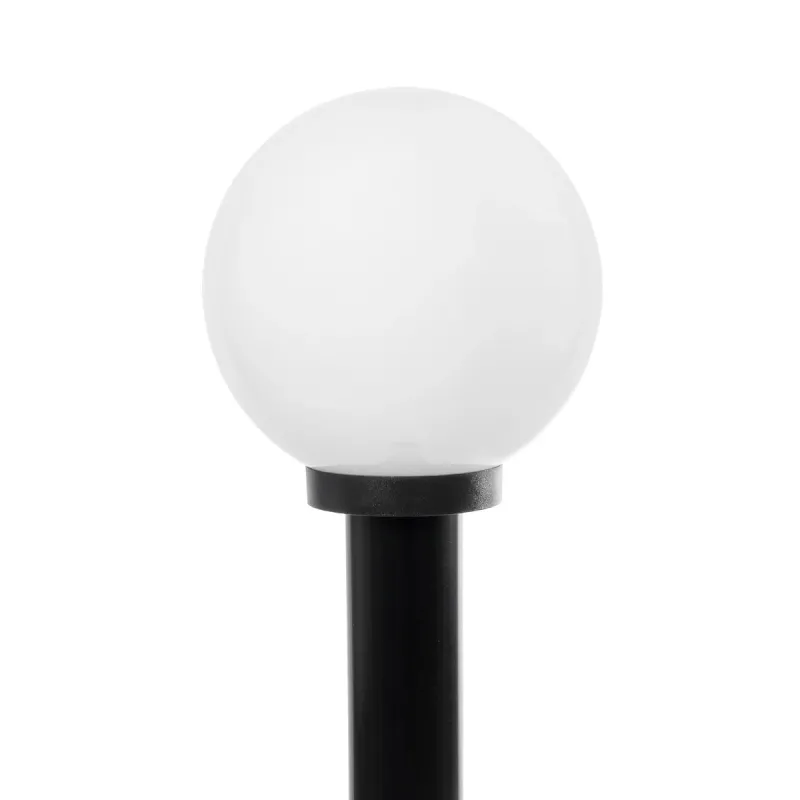 GLOBOSTAR® AGROS 61596 Φωτιστικό Κολωνάκι Κήπου με Ντουί 1 x E27 AC 220-240V Αδιάβροχο IP65 - Λευκό & Μαύρο - Μ20 x Π20 x Υ100cm