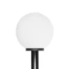 GLOBOSTAR® AGROS 61597 Φωτιστικό Κολωνάκι Κήπου με Ντουί 1 x E27 AC 220-240V Αδιάβροχο IP65 - Λευκό & Μάυρο - Μ30 x Π30 x Υ240cm