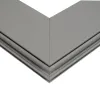 GLOBOSTAR® ALP-CORNER-IN90 LUMILINE 61771 Επιφανειακό / Κρεμαστό Προφίλ Αλουμινίου Γωνία με Λευκό Γαλακτερό Πατητό Κάλυμμα για Ταινίες LED IP20 - Γκρι Ανθρακί Ματ - Μ30 x Π3.5 x Υ7cm