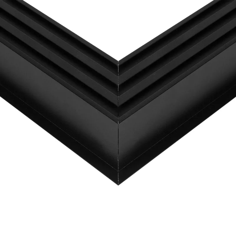 GLOBOSTAR® ALP-CORNER-SIDE90 RECESSA 61789 Χωνευτό Προφίλ Αλουμινίου Γωνία με Λευκό Γαλακτερό Πατητό Κάλυμμα για Ταινίες LED IP20 - Μαύρο Ματ - Μ30 x Π3.5 x Υ4cm