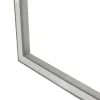 GLOBOSTAR® ALP-CORNER-SIDE90 RECESSA 61790 Χωνευτό Προφίλ Αλουμινίου Γωνία με Λευκό Γαλακτερό Πατητό Κάλυμμα για Ταινίες LED IP20 - Γκρι Ανθρακί Ματ - Μ30 x Π3.5 x Υ4cm