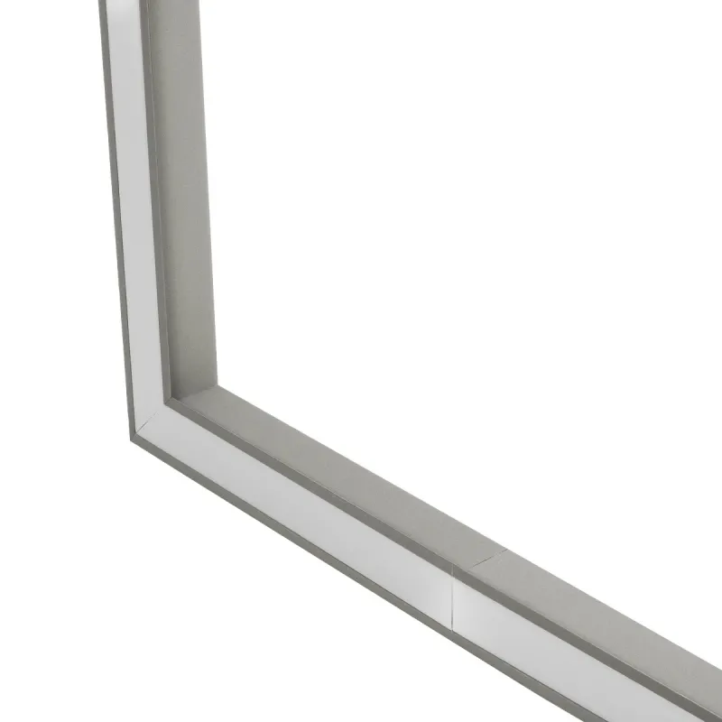 GLOBOSTAR® ALP-CORNER-SIDE90 RECESSA 61790 Χωνευτό Προφίλ Αλουμινίου Γωνία με Λευκό Γαλακτερό Πατητό Κάλυμμα για Ταινίες LED IP20 - Γκρι Ανθρακί Ματ - Μ30 x Π3.5 x Υ4cm