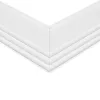 GLOBOSTAR® ALP-CORNER-IN90 RECESSA 61791 Χωνευτό Προφίλ Αλουμινίου Γωνία με Λευκό Γαλακτερό Πατητό Κάλυμμα για Ταινίες LED IP20 - Λευκό Ματ - Μ30 x Π3.5 x Υ4cm