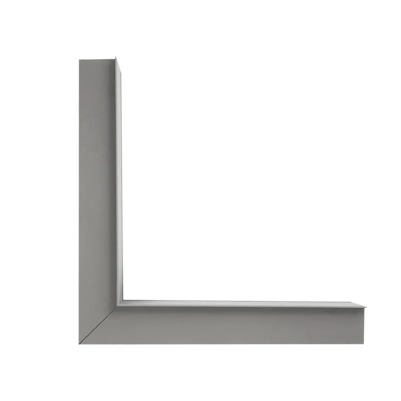 GLOBOSTAR® ALP-CORNER-IN90 RECESSA 61793 Χωνευτό Προφίλ Αλουμινίου Γωνία με Λευκό Γαλακτερό Πατητό Κάλυμμα για Ταινίες LED IP20 - Γκρι Ανθρακί Ματ - Μ30 x Π3.5 x Υ4cm
