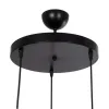 GLOBOSTAR® ΗUT 203-0146 Μοντέρνο Κρεμαστό Φωτιστικό Οροφής με Ντουί 3 x E27 AC 220-240V IP20 - Μάυρο & Χάλκινο - Μ40 x Π40 x Υ40cm