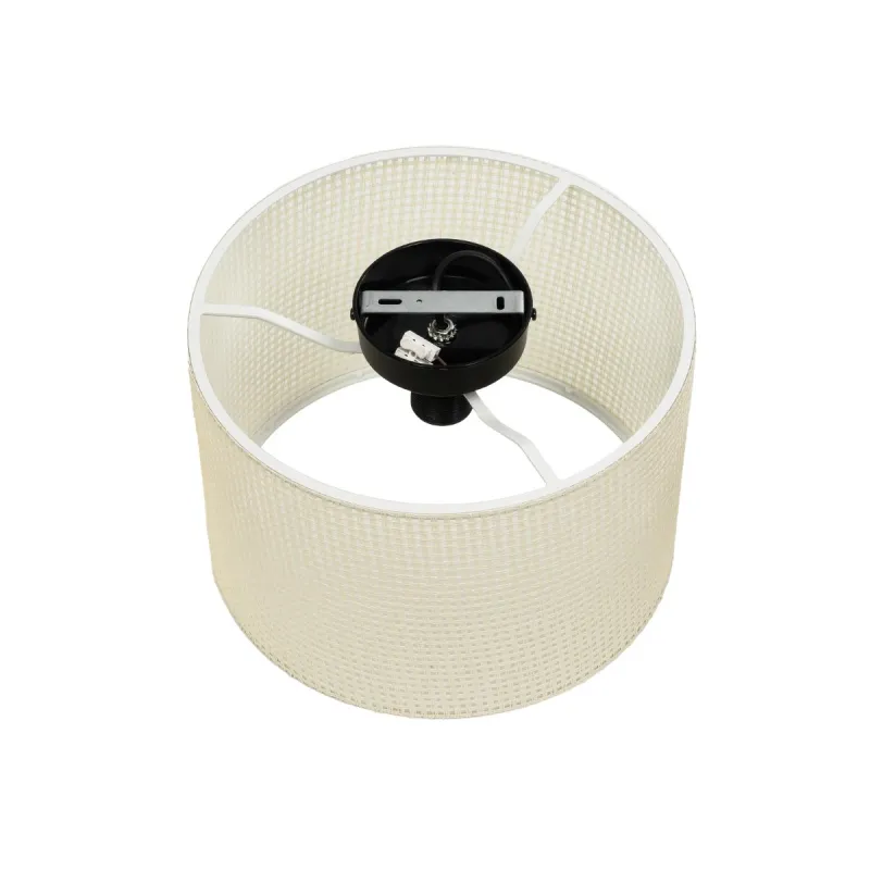GLOBOSTAR® CILIO 203-0150 Μοντέρνο Φωτιστικό Οροφής με Ντουί 1 x E27 AC 220-240V IP20 - Λευκό - Μ30 x Π30 x Υ22cm