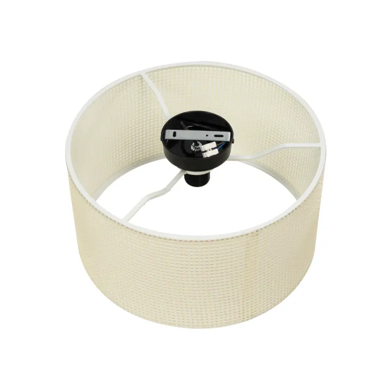 GLOBOSTAR® CILIO 203-0155 Μοντέρνο Φωτιστικό Οροφής με Ντουί 1 x E27 AC 220-240V IP20 - Λευκό - Μ38 x Π38 x Υ23cm