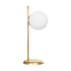 GLOBOSTAR® GLOBUS 203-0182 Μοντέρνο Επιτραπέζιο Φωτιστικό Πορτατίφ με Ντουί 1 x E27 AC 220-240V IP20 - Χρυσό & Λευκό - Μ21 x Π17 x Υ45cm