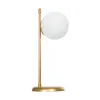 GLOBOSTAR® GLOBUS 203-0182 Μοντέρνο Επιτραπέζιο Φωτιστικό Πορτατίφ με Ντουί 1 x E27 AC 220-240V IP20 - Χρυσό & Λευκό - Μ21 x Π17 x Υ45cm