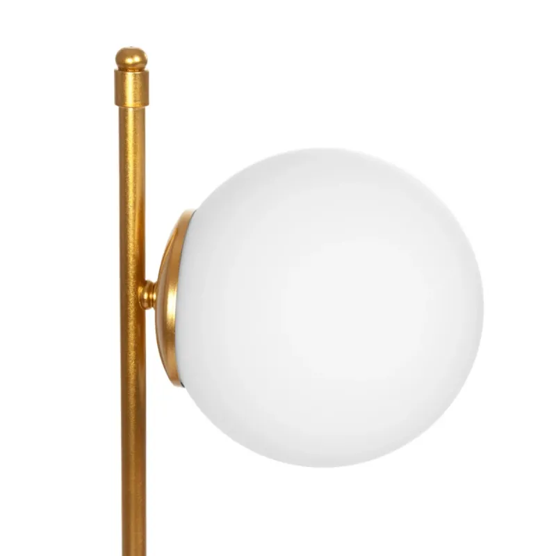 GLOBOSTAR® GLOBUS 203-0182 Μοντέρνο Επιτραπέζιο Φωτιστικό Πορτατίφ με Ντουί 1 x E27 AC 220-240V IP20 - Χρυσό & Λευκό - Μ21 x Π17 x Υ45cm