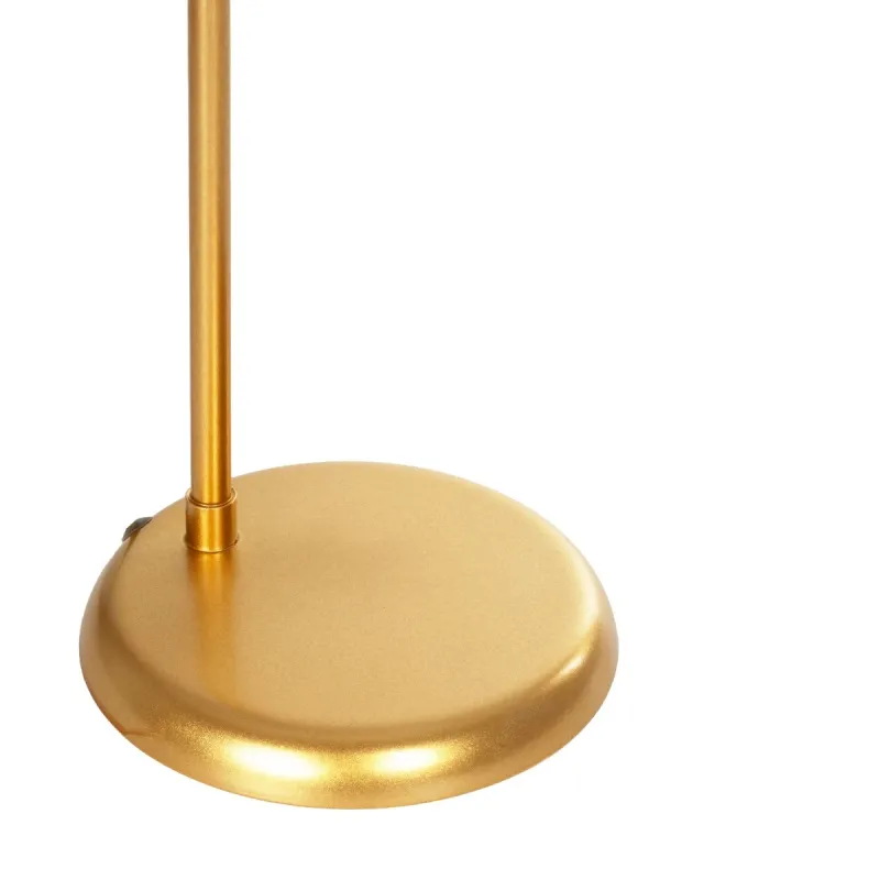 GLOBOSTAR® GLOBUS 203-0182 Μοντέρνο Επιτραπέζιο Φωτιστικό Πορτατίφ με Ντουί 1 x E27 AC 220-240V IP20 - Χρυσό & Λευκό - Μ21 x Π17 x Υ45cm