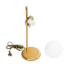 GLOBOSTAR® GLOBUS 203-0182 Μοντέρνο Επιτραπέζιο Φωτιστικό Πορτατίφ με Ντουί 1 x E27 AC 220-240V IP20 - Χρυσό & Λευκό - Μ21 x Π17 x Υ45cm