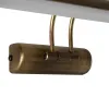 GLOBOSTAR® REFINE 203-0186 Μοντέρνο Φωτιστικό Τοίχου - Απλίκα Καθρέπτη Μπάνιου LED 7W 640lm 120° AC 220-240V IP44 Θερμό Λευκό 2700K - Lumileds SMD Chip - Μπρούτζινο - Μ35 x Π21 x Υ12cm - 2 Χρόνια Εγγύηση