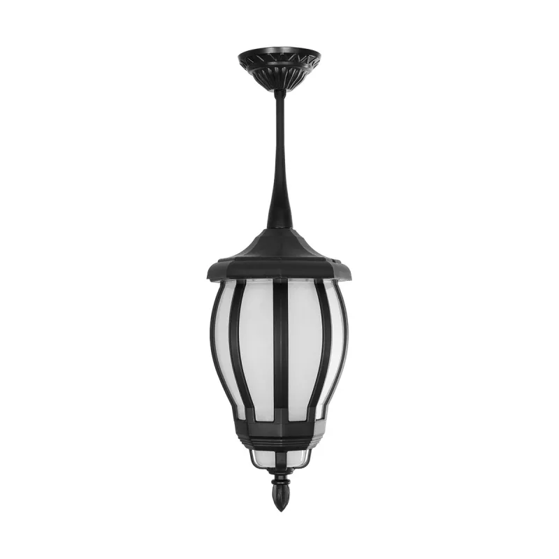 GLOBOSTAR® VERDI 203-0232 Vintage Φωτιστικό Οροφής με Ντουί 1 x E27 AC 220-240V IP44 - Μαύρο - Μ18 x Π18 x Υ33cm