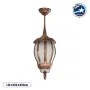 GLOBOSTAR® VERDI 203-0234 Vintage Φωτιστικό Οροφής με Ντουί 1 x E27 AC 220-240V IP44 - Χάλκινο - Μ18 x Π18 x Υ33cm