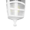 GLOBOSTAR® ZARDIN 203-0239 Vintage Φωτιστικό Τοίχου - Απλίκα με Ντουί 1 x E27 AC 220-240V IP44 - Λευκό - Μ17 x Π22 x Υ30cm