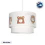 GLOBOSTAR® BEAR 204-0003 Παιδικό Κρεμαστό Φωτιστικό Οροφής με Ντουί 1 x E27 AC 220-240V IP20 - Πολύχρωμο - Μ30 x Π30 x Υ24cm