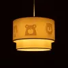 GLOBOSTAR® BEAR 204-0003 Παιδικό Κρεμαστό Φωτιστικό Οροφής με Ντουί 1 x E27 AC 220-240V IP20 - Πολύχρωμο - Μ30 x Π30 x Υ24cm