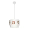 GLOBOSTAR® BEAR 204-0003 Παιδικό Κρεμαστό Φωτιστικό Οροφής με Ντουί 1 x E27 AC 220-240V IP20 - Πολύχρωμο - Μ30 x Π30 x Υ24cm