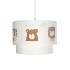 GLOBOSTAR® BEAR 204-0003 Παιδικό Κρεμαστό Φωτιστικό Οροφής με Ντουί 1 x E27 AC 220-240V IP20 - Πολύχρωμο - Μ30 x Π30 x Υ24cm