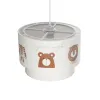 GLOBOSTAR® BEAR 204-0003 Παιδικό Κρεμαστό Φωτιστικό Οροφής με Ντουί 1 x E27 AC 220-240V IP20 - Πολύχρωμο - Μ30 x Π30 x Υ24cm