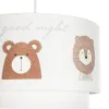 GLOBOSTAR® BEAR 204-0003 Παιδικό Κρεμαστό Φωτιστικό Οροφής με Ντουί 1 x E27 AC 220-240V IP20 - Πολύχρωμο - Μ30 x Π30 x Υ24cm