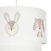 GLOBOSTAR® BEAR 204-0003 Παιδικό Κρεμαστό Φωτιστικό Οροφής με Ντουί 1 x E27 AC 220-240V IP20 - Πολύχρωμο - Μ30 x Π30 x Υ24cm