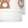 GLOBOSTAR® BEAR 204-0003 Παιδικό Κρεμαστό Φωτιστικό Οροφής με Ντουί 1 x E27 AC 220-240V IP20 - Πολύχρωμο - Μ30 x Π30 x Υ24cm