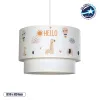 GLOBOSTAR® BALLOON 204-0004 Παιδικό Κρεμαστό Φωτιστικό Οροφής με Ντουί 1 x E27 AC 220-240V IP20 - Πολύχρωμο - Μ30 x Π30 x Υ24cm