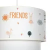 GLOBOSTAR® BALLOON 204-0004 Παιδικό Κρεμαστό Φωτιστικό Οροφής με Ντουί 1 x E27 AC 220-240V IP20 - Πολύχρωμο - Μ30 x Π30 x Υ24cm