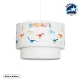 GLOBOSTAR® DINO 204-0006 Παιδικό Κρεμαστό Φωτιστικό Οροφής με Ντουί 1 x E27 AC 220-240V IP20 - Πολύχρωμο - Μ30 x Π30 x Υ24cm