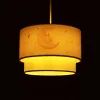GLOBOSTAR® MOON 204-0011 Παιδικό Κρεμαστό Φωτιστικό Οροφής με Ντουί 1 x E27 AC 220-240V IP20 - Πολύχρωμο - Μ30 x Π30 x Υ24cm