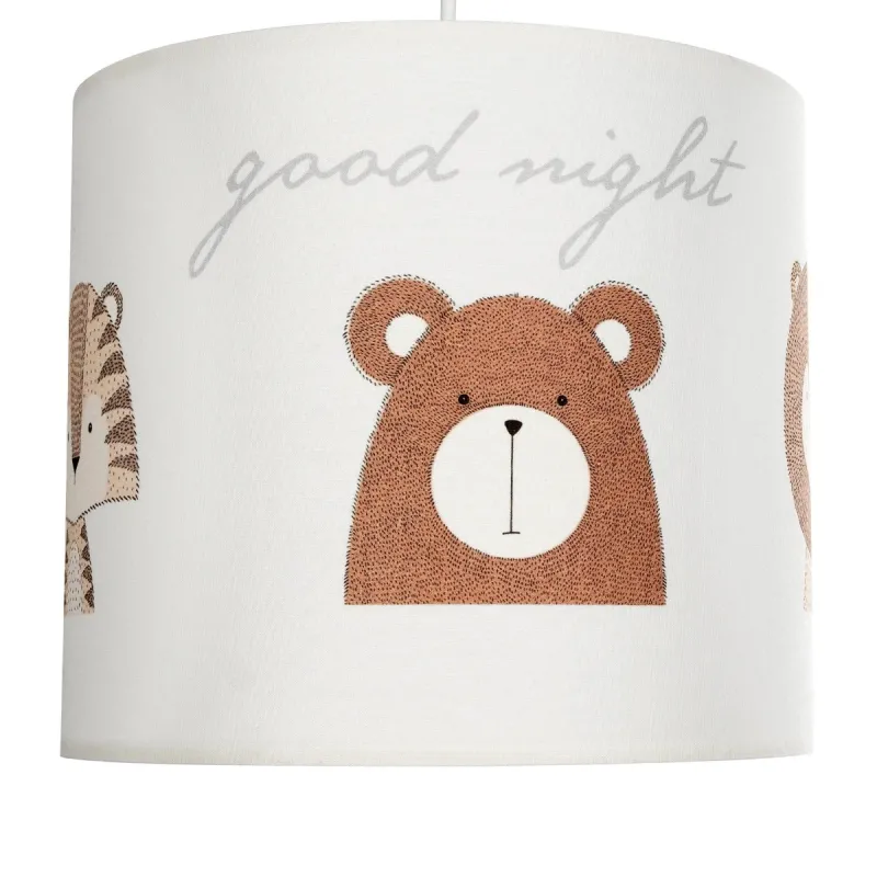 GLOBOSTAR® BEAR 204-0021 Παιδικό Κρεμαστό Φωτιστικό Οροφής με Ντουί 1 x E27 AC 220-240V IP20 - Πολύχρωμο - Μ24 x Π24 x Υ23cm