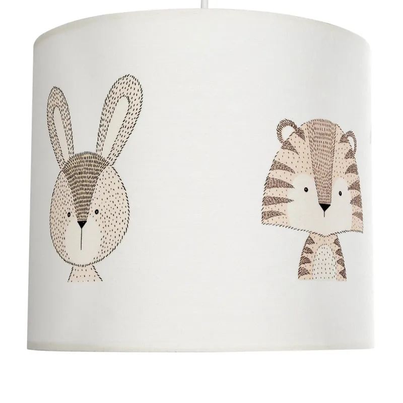 GLOBOSTAR® BEAR 204-0021 Παιδικό Κρεμαστό Φωτιστικό Οροφής με Ντουί 1 x E27 AC 220-240V IP20 - Πολύχρωμο - Μ24 x Π24 x Υ23cm
