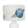 GLOBOSTAR® SATURN 204-0030 Παιδικό Επιτραπέζιο Φωτιστικό Πορτατίφ με Ντουί 1 x E27 AC 220-240V IP20 - Πολύχρωμο - Μ24 x Π24 x Υ32cm