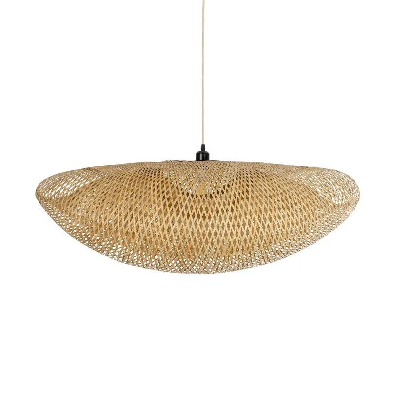 GLOBOSTAR® MEXICO 00721 Boho Κρεμαστό Φωτιστικό Οροφής με Ντουί 1 x E27 AC 220-240V IP20 - Μπεζ - Μ100 x Π80 x Υ35cm